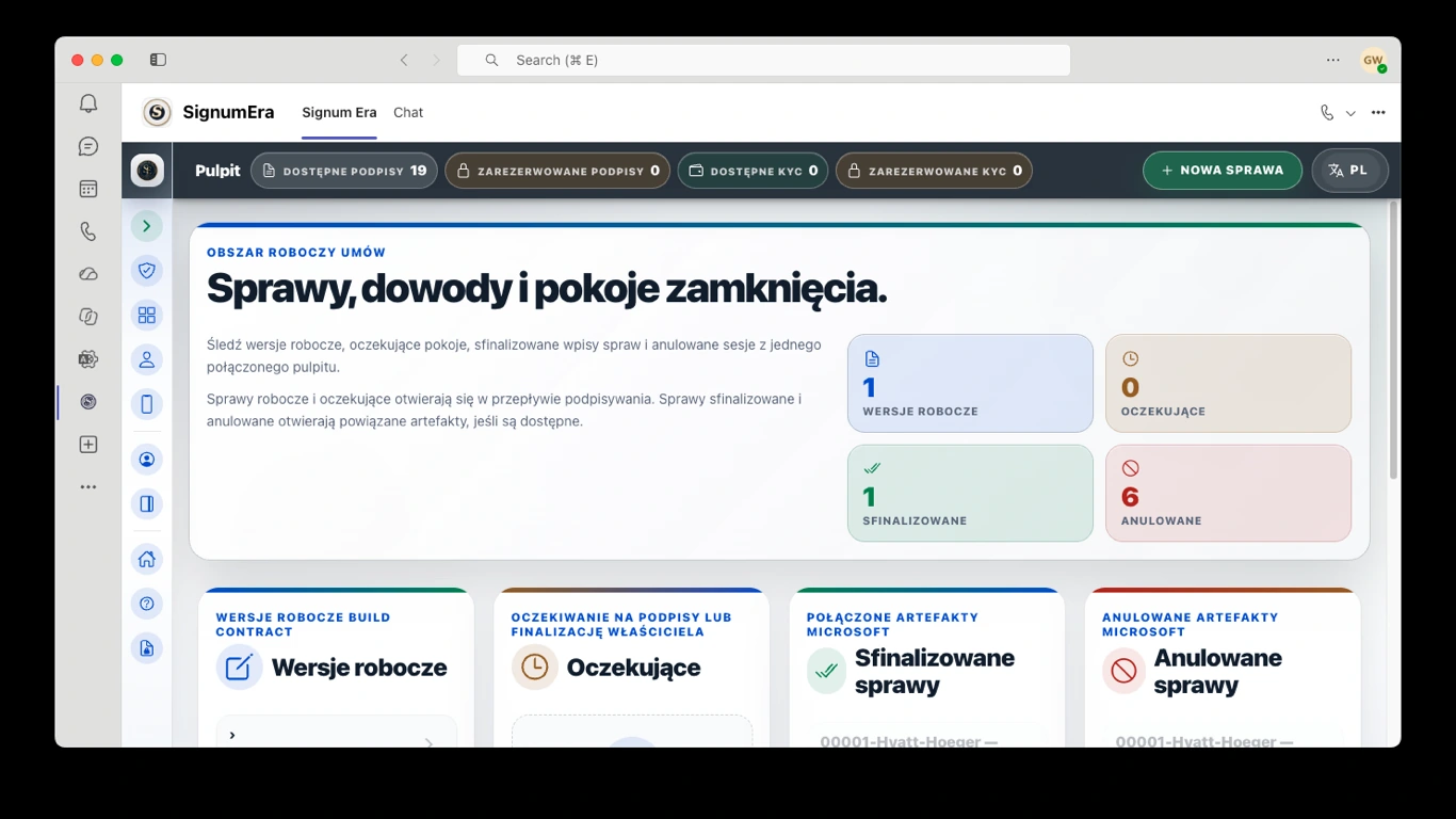 SignumEra Teams — Spotkanie zapewnia kontekst. Ceremonia zapewnia władzę.