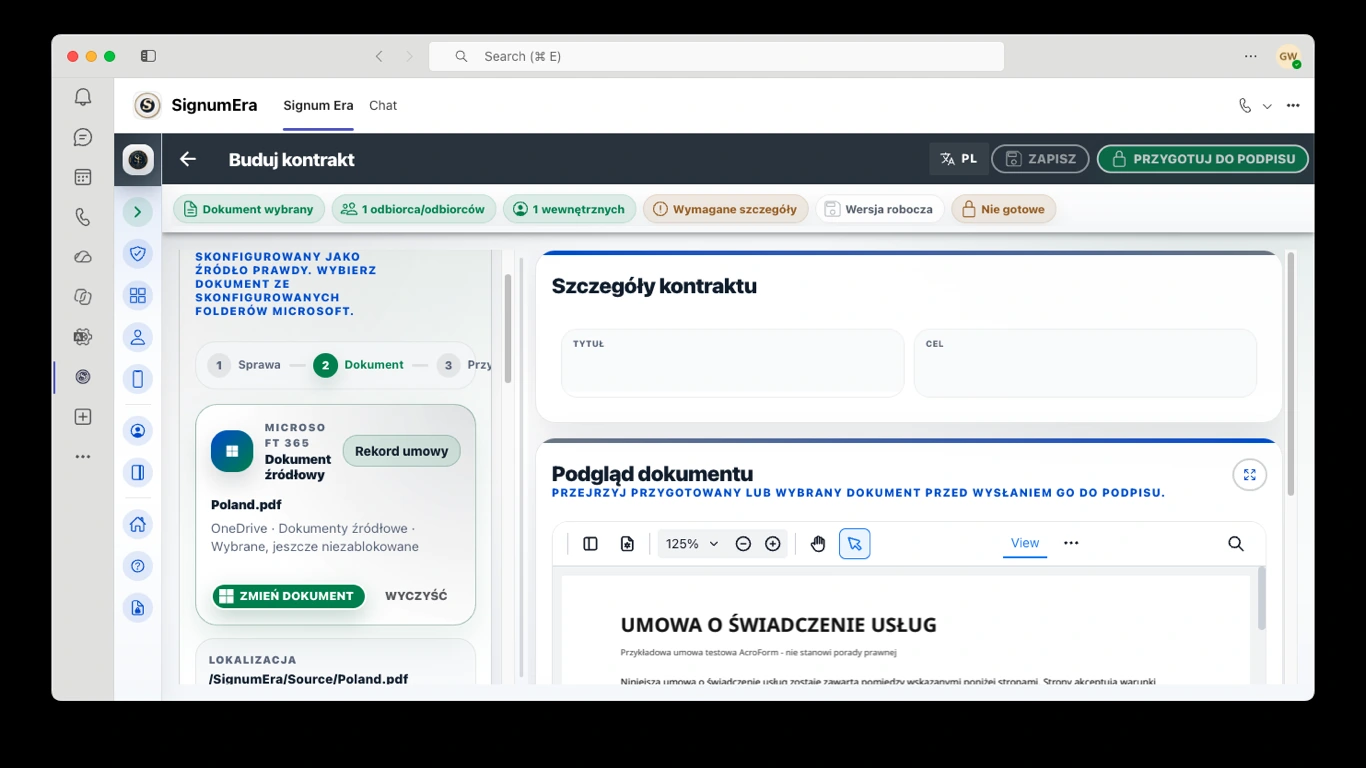 SignumEra Teams — Jeden model ceremonii dla podpisywania na żywo i asynchronicznego.