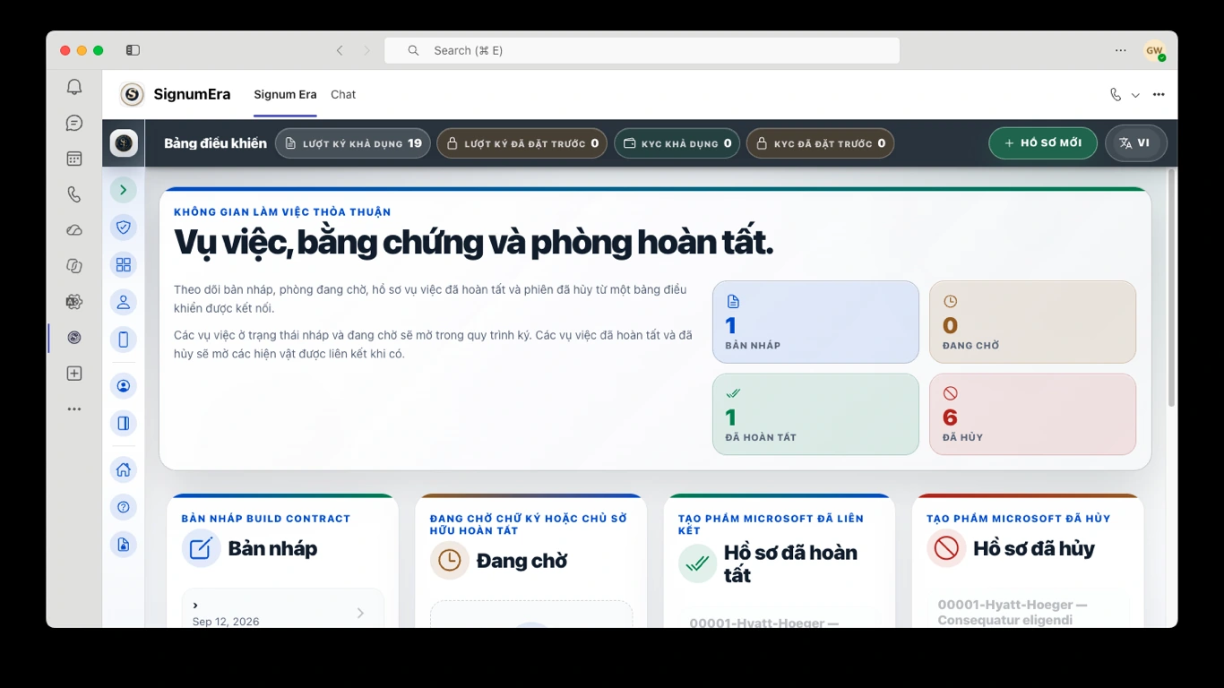SignumEra Teams — Cuộc họp cung cấp bối cảnh. Nghi thức cung cấp thẩm quyền.